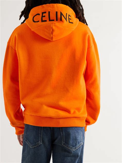 celine orange hoodie|celine homme men's hoodie.